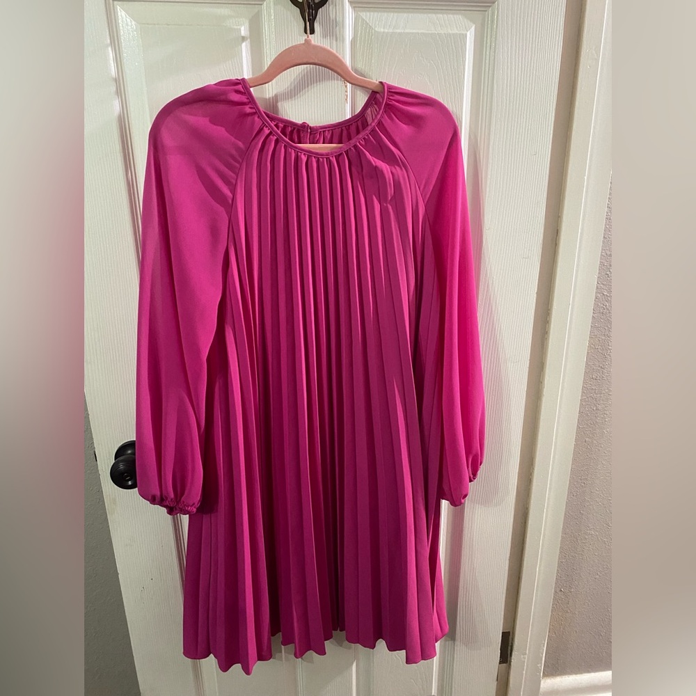 Women’s Large Pink Pleated Dress